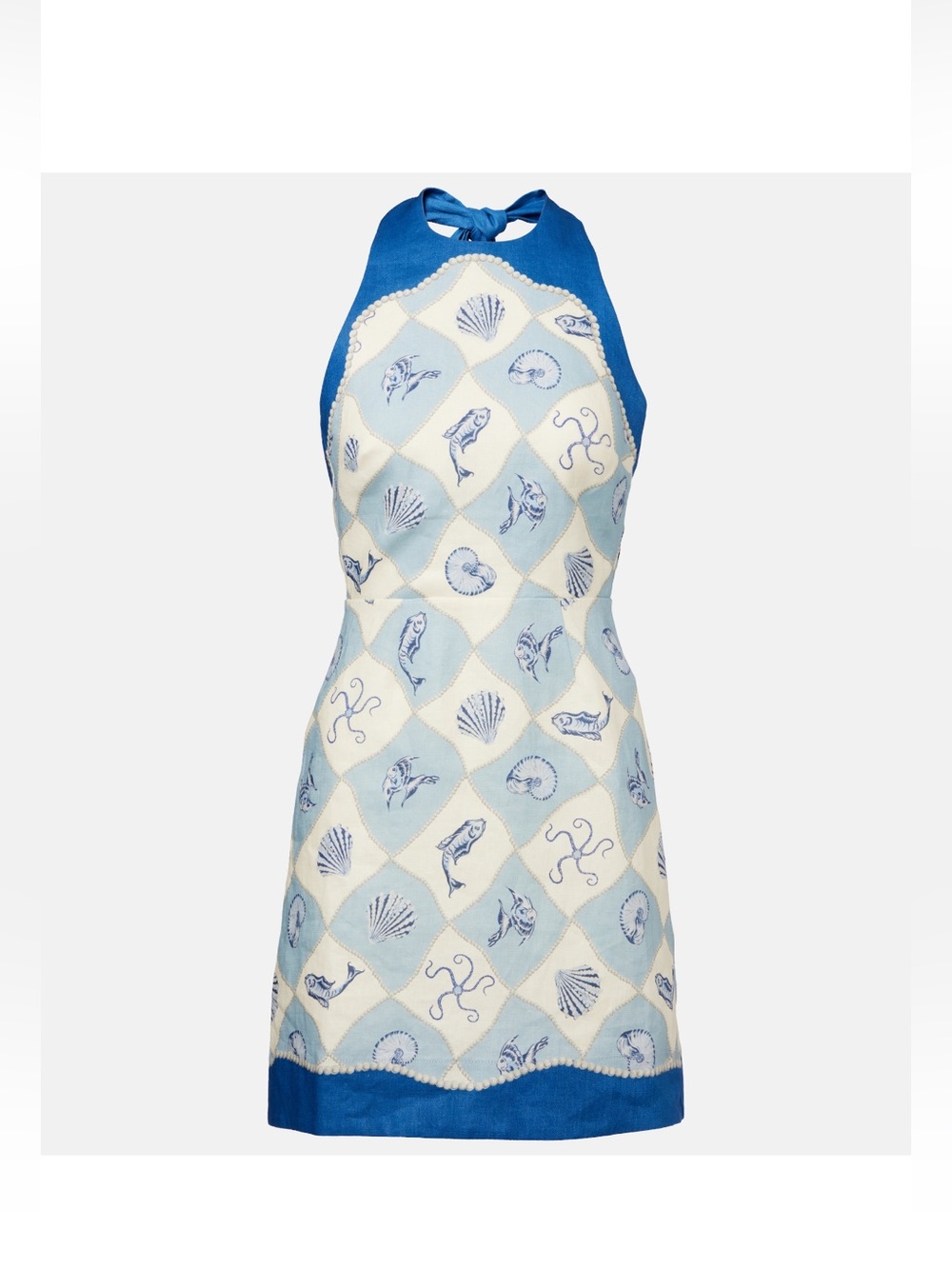 Alemais Pia printed linen minidress